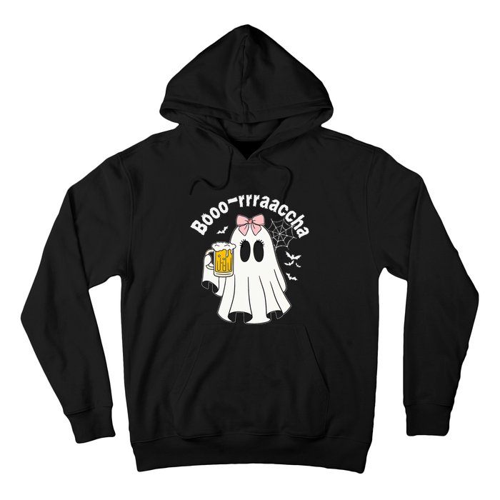 Booracha Funny Halloween Ghost Beer Design Borracha Hoodie