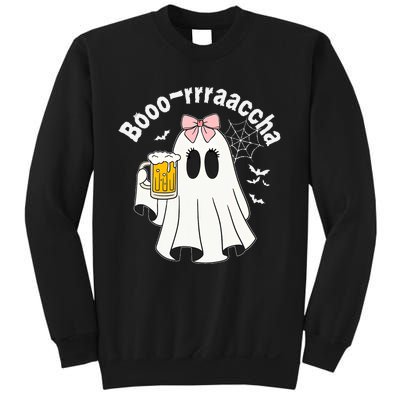 Booracha Funny Halloween Ghost Beer Design Borracha Sweatshirt