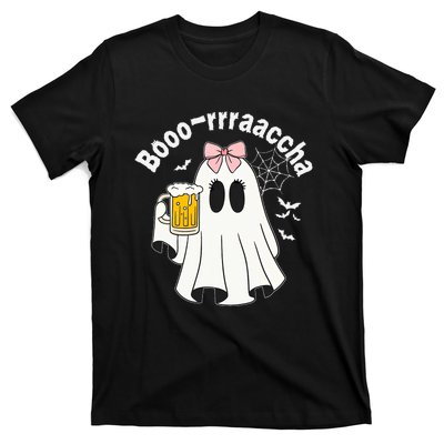 Booracha Funny Halloween Ghost Beer Design Borracha T-Shirt