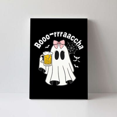 Booracha Funny Halloween Ghost Beer Design Borracha Canvas