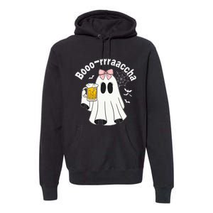 Booracha Funny Halloween Ghost Beer Design Borracha Premium Hoodie