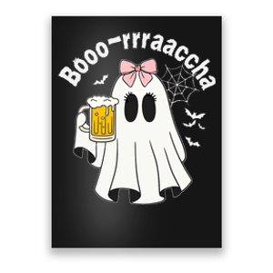 Booracha Funny Halloween Ghost Beer Design Borracha Poster