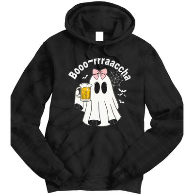 Booracha Funny Halloween Ghost Beer Design Borracha Tie Dye Hoodie