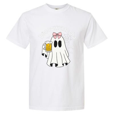 Booracha Funny Halloween Ghost Beer Design Borracha Garment-Dyed Heavyweight T-Shirt