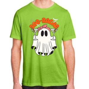 Booracha Funny Halloween Ghost Drinking Margarita Boo Racha Adult ChromaSoft Performance T-Shirt