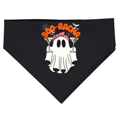 Booracha Funny Halloween Ghost Drinking Margarita Boo Racha USA-Made Doggie Bandana