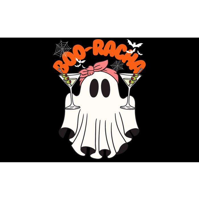 Booracha Funny Halloween Ghost Drinking Margarita Boo Racha Bumper Sticker