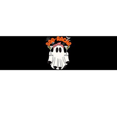 Booracha Funny Halloween Ghost Drinking Margarita Boo Racha Bumper Sticker