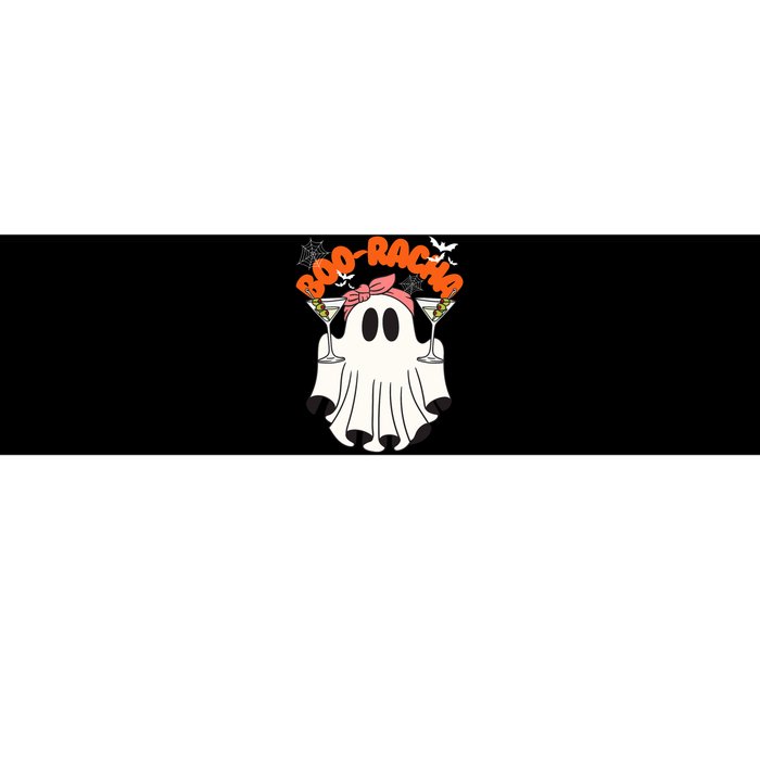 Booracha Funny Halloween Ghost Drinking Margarita Boo Racha Bumper Sticker