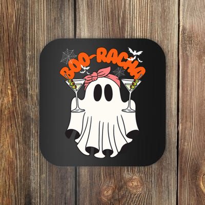 Booracha Funny Halloween Ghost Drinking Margarita Boo Racha Coaster