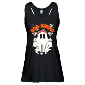 Booracha Funny Halloween Ghost Drinking Margarita Boo Racha Ladies Essential Flowy Tank