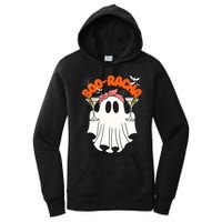 Booracha Funny Halloween Ghost Drinking Margarita Boo Racha Women's Pullover Hoodie