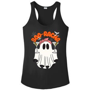 Booracha Funny Halloween Ghost Drinking Margarita Boo Racha Ladies PosiCharge Competitor Racerback Tank