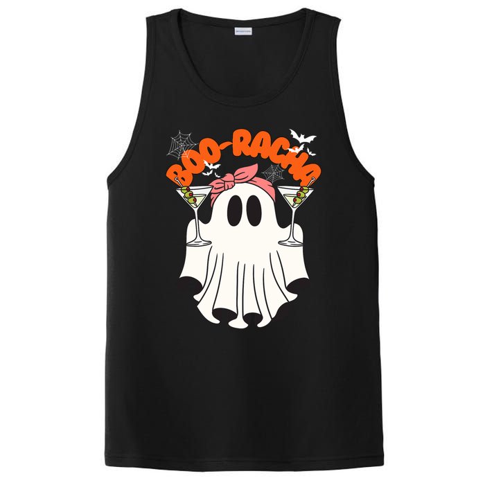 Booracha Funny Halloween Ghost Drinking Margarita Boo Racha PosiCharge Competitor Tank