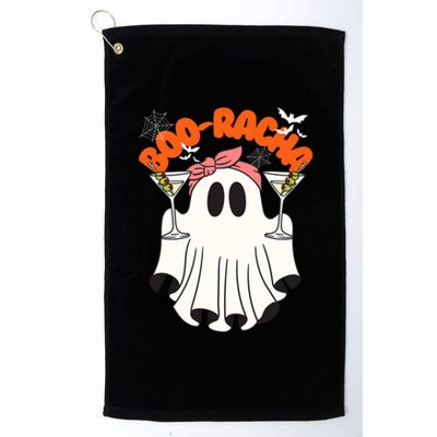 Booracha Funny Halloween Ghost Drinking Margarita Boo Racha Platinum Collection Golf Towel