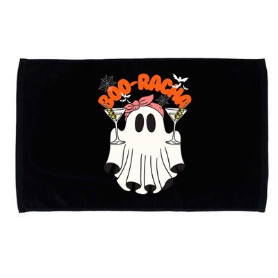 Booracha Funny Halloween Ghost Drinking Margarita Boo Racha Microfiber Hand Towel