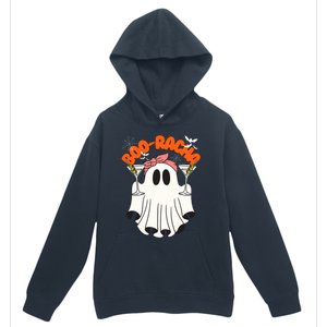 Booracha Funny Halloween Ghost Drinking Margarita Boo Racha Urban Pullover Hoodie