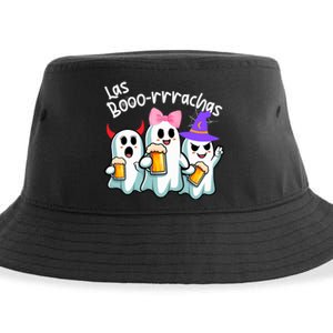 Boorachas Funny Halloween Ghost Drinking Margarita Boo Racha Sustainable Bucket Hat