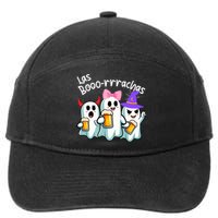 Boorachas Funny Halloween Ghost Drinking Margarita Boo Racha 7-Panel Snapback Hat