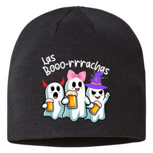 Boorachas Funny Halloween Ghost Drinking Margarita Boo Racha Sustainable Beanie