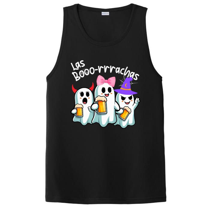 Boorachas Funny Halloween Ghost Drinking Margarita Boo Racha PosiCharge Competitor Tank