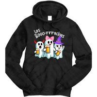 Boorachas Funny Halloween Ghost Drinking Margarita Boo Racha Tie Dye Hoodie