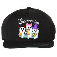 Boorachas Funny Halloween Ghost Drinking Margarita Boo Racha Wool Snapback Cap