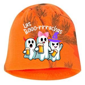 Boorachas Funny Halloween Ghost Drinking Margarita Boo Racha Kati - Camo Knit Beanie