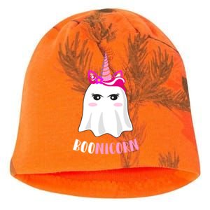 Boonicorn Funny Halloween Unicorn Ghost Pun Joke Gift Kati - Camo Knit Beanie