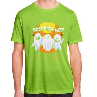 Boo Flamingos Halloween Pink Flamingo Scary Ghost Lover Funny Gift Adult ChromaSoft Performance T-Shirt