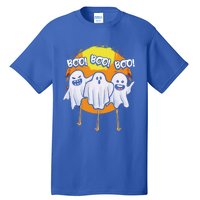 Boo Flamingos Halloween Pink Flamingo Scary Ghost Lover Funny Gift Tall T-Shirt