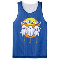 Boo Flamingos Halloween Pink Flamingo Scary Ghost Lover Funny Gift Mesh Reversible Basketball Jersey Tank