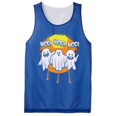 Boo Flamingos Halloween Pink Flamingo Scary Ghost Lover Funny Gift Mesh Reversible Basketball Jersey Tank