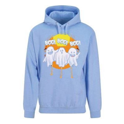 Boo Flamingos Halloween Pink Flamingo Scary Ghost Lover Funny Gift Unisex Surf Hoodie