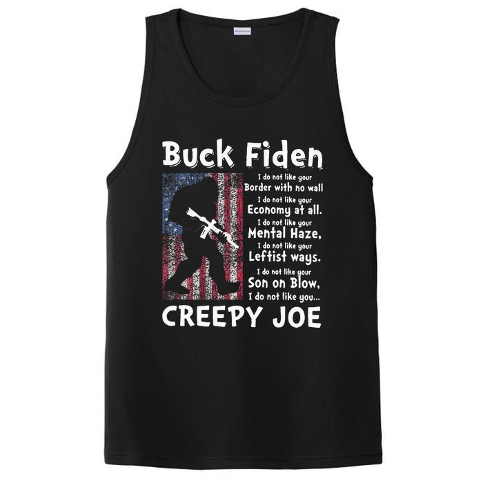 Buck Fiden I Do Not Like Your Border With No Wall PosiCharge Competitor Tank