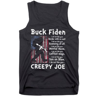 Buck Fiden I Do Not Like Your Border With No Wall Tank Top