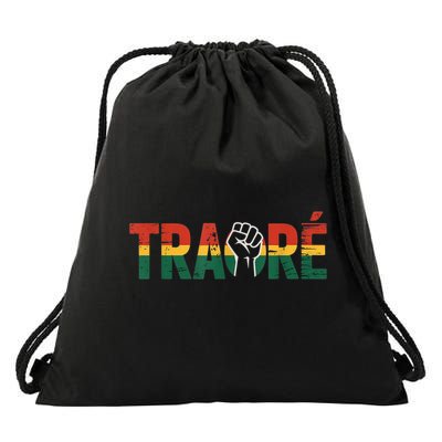 Burkina Faso Ibrahim Traore Drawstring Bag