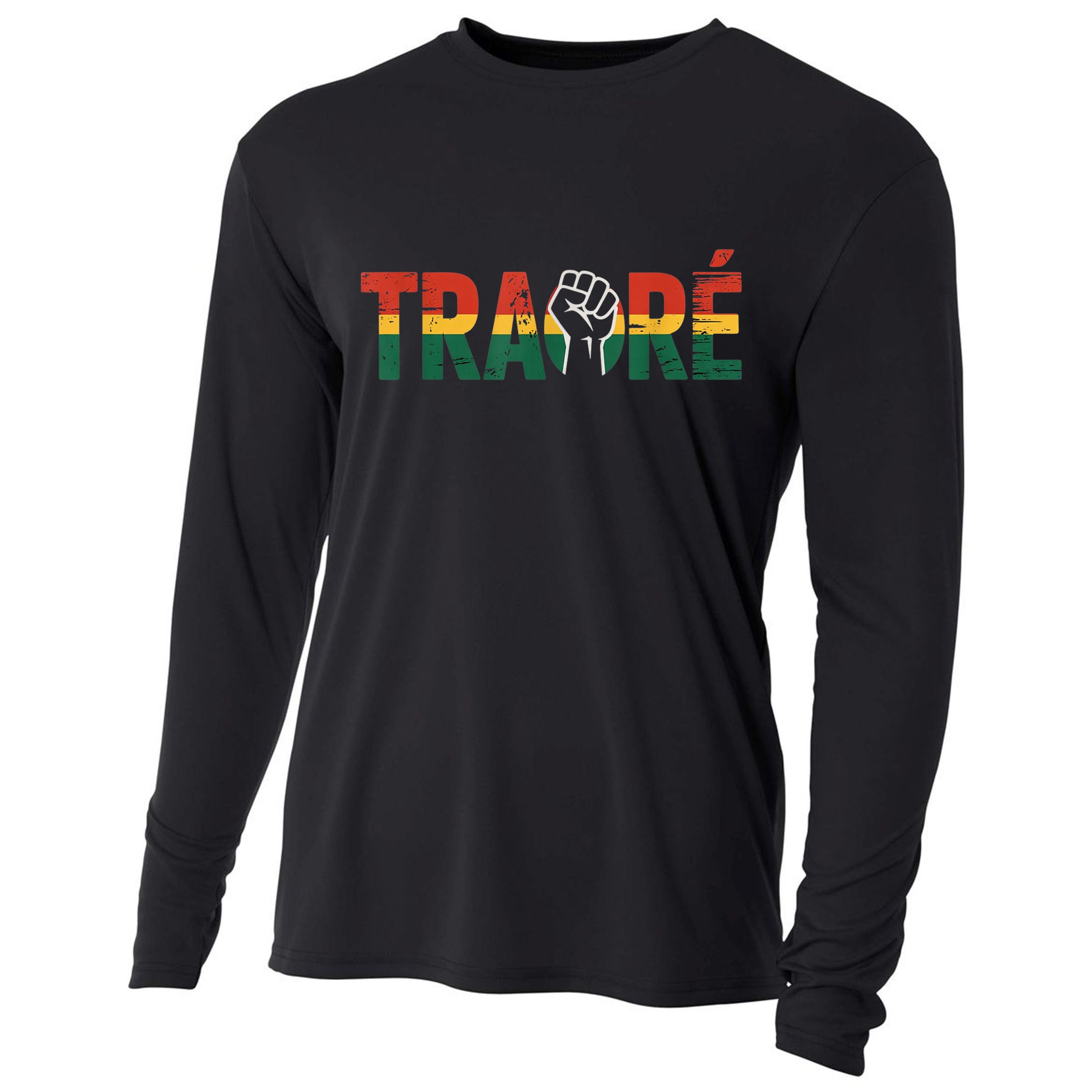Burkina Faso Ibrahim Traore Cooling Performance Long Sleeve Crew