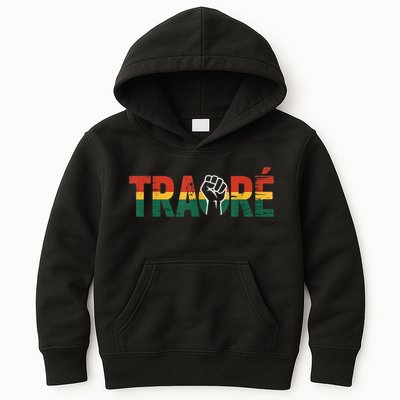 Burkina Faso Ibrahim Traore Kids Hoodie