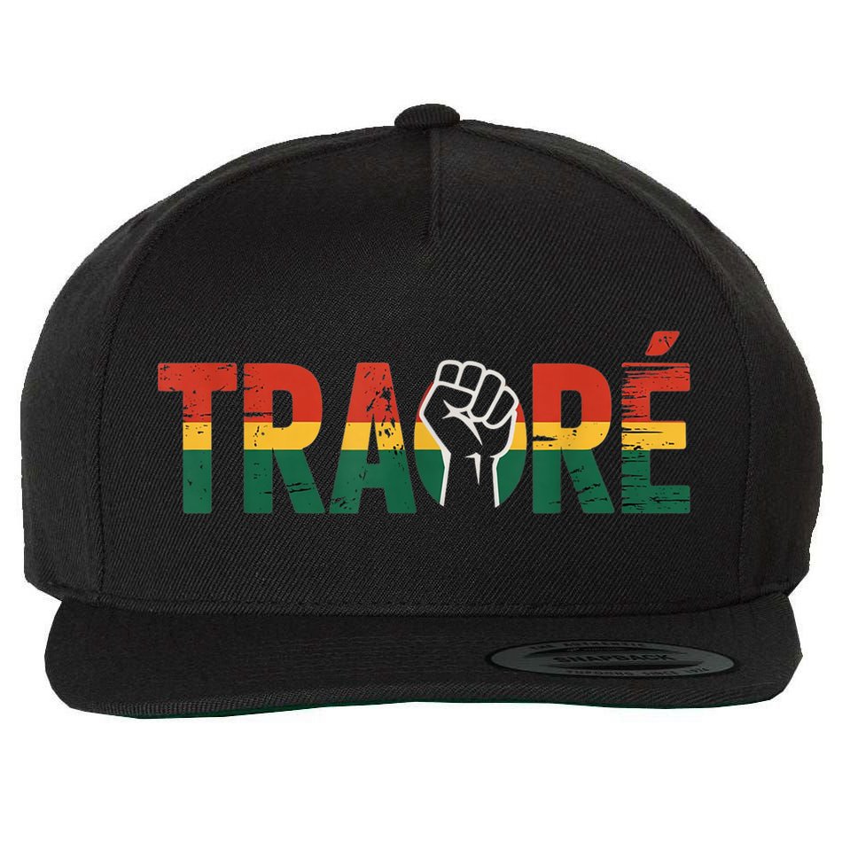 Burkina Faso Ibrahim Traore Wool Snapback Cap