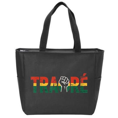 Burkina Faso Ibrahim Traore Zip Tote Bag