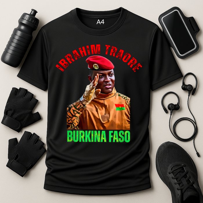 Burkina Faso- Ibrahim Traoré Thomas Sankara Cooling Performance Crew T-Shirt