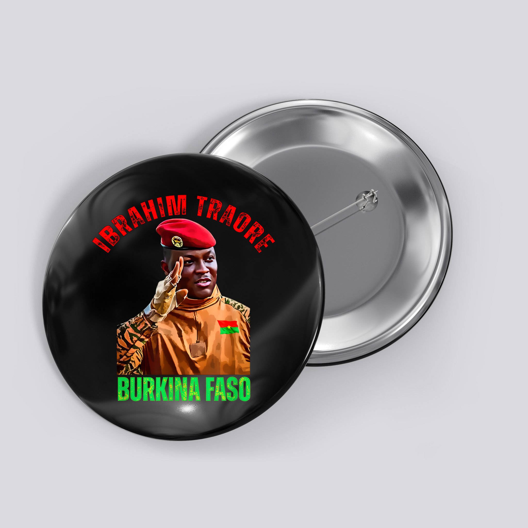 Burkina Faso- Ibrahim Traoré Thomas Sankara Button