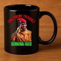 Burkina Faso- Ibrahim Traoré Thomas Sankara 11oz C Handle Ceramic Mug