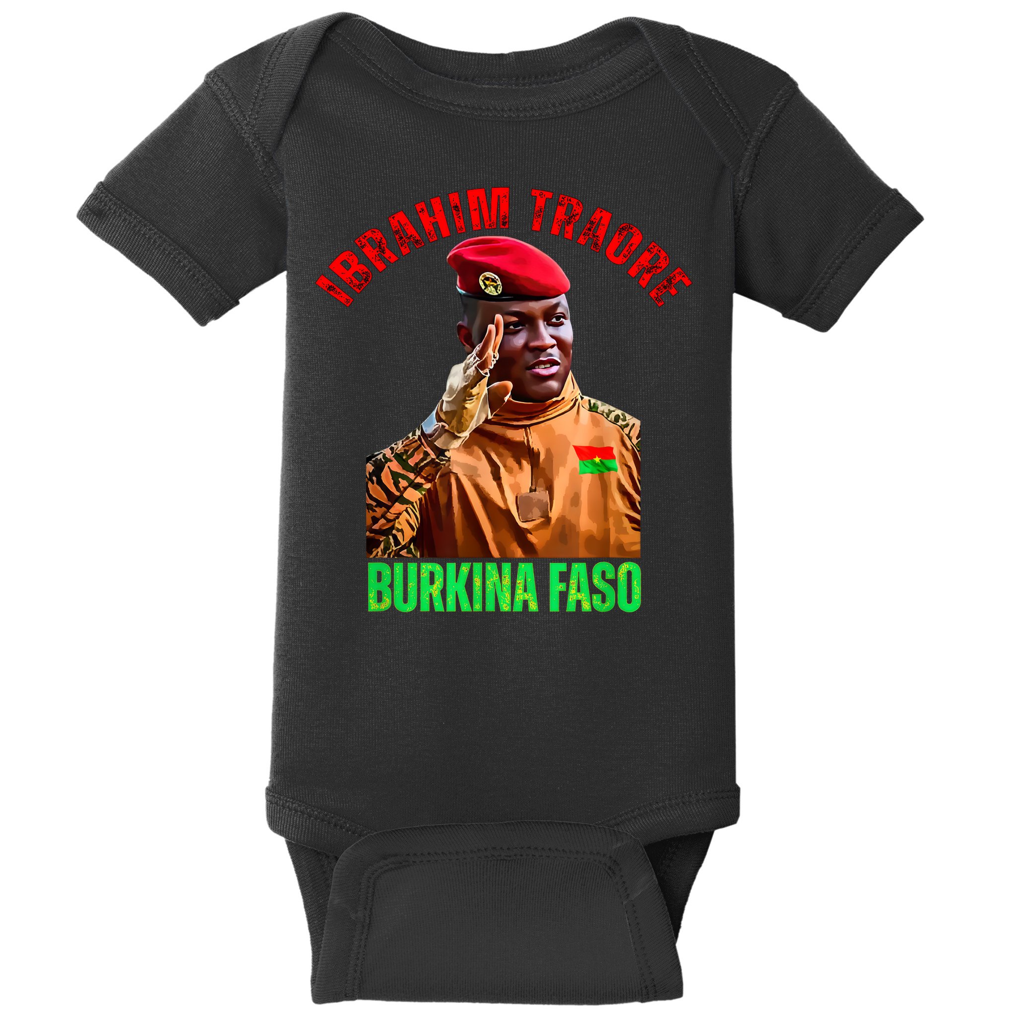 Burkina Faso- Ibrahim Traoré Thomas Sankara Baby Bodysuit