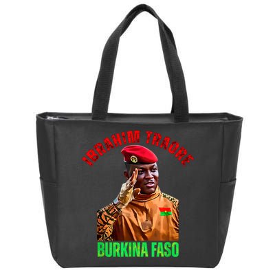 Burkina Faso- Ibrahim Traoré Thomas Sankara Zip Tote Bag