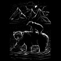 Bear Family In The Wild 7-Panel Snapback Hat