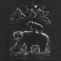 Bear Family In The Wild Adult Drive Performance Visor