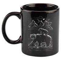 Bear Family In The Wild 11oz C Handle Ceramic Mug
