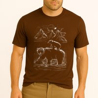 Bear Family In The Wild Cooling Performance Crew T-Shirt
